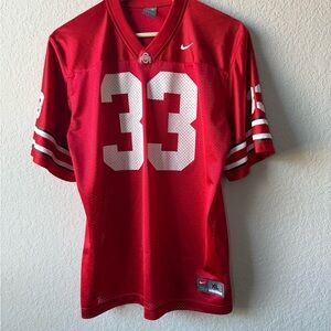 Vintage Nike Team Ohio State Buckeyes NCAA Jersey #33 Red Men's XL Football‎